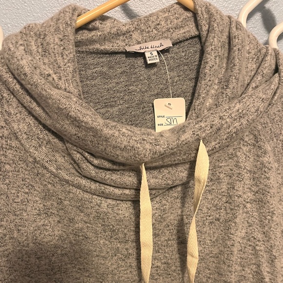 NWT White Birch cowl neck color block hoodie size small - Picture 2 of 5